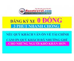 SACO TRAVEL TĂNG CƯỜNG SỐ LƯỢNG CHUYẾN XE 0 ĐỒNG