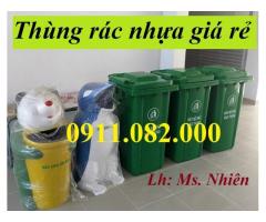 Giá sỉ thùng rác 120l 240l 660l- chuyên thùng rác giá rẻ hậu giang- lh 0911082000