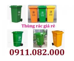 Thùng rác chất lượng giá tốt- thùng rác 120l 240l 660l giá rẻ tại vĩnh long- lh 0911082000